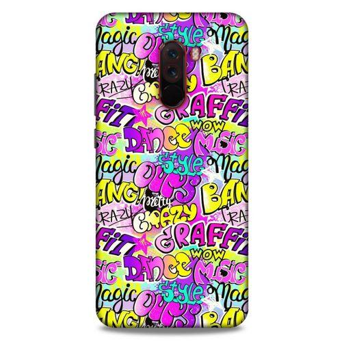 Graffitix (11) Desenli Silikon Kapak Xiaomi Pocophone F1 Kılıf
