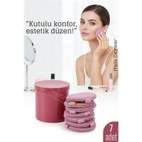 7’li Makyaj Pamuğu Seti – Yumuşak Dokulu, Kaplı Saklama Kutulu, Pudra ve Fondöten İçin