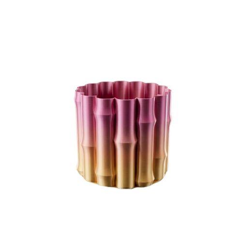 Modern 3d Baskı Mor Sarı Vazo Ev Ofis Dekorasyon Şık Tasarım