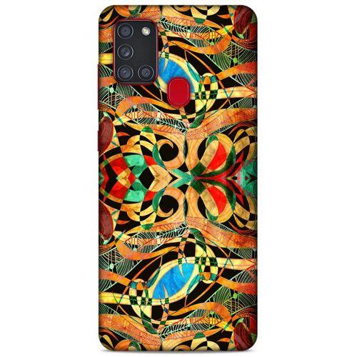Lopard Samsung Galaxy A21s Uyumlu Kılıf Manipülasyon ☻ (8) Baskılı Kılıf Desenli