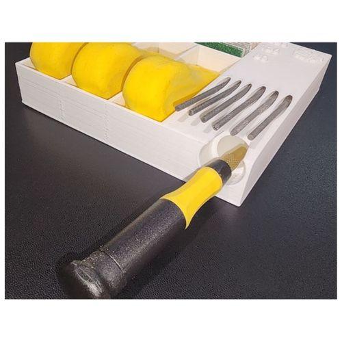 Zımpara Dosyası Seti Depolama Kutusu (Bu ürün Sadece Plastik parçadır - Almadan Önce Soru Sorabilirsiniz)