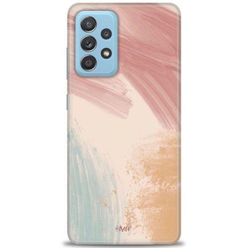 Samsung Galaxy A52 Kılıf HD Baskılı Kılıf - Soft Renkler + Tam Ekran Koruyucu