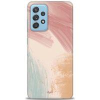 Samsung Galaxy A52 Kılıf HD Baskılı Kılıf - Soft Renkler + Tam Ekran Koruyucu