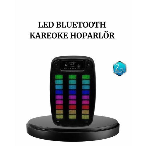 Gts 1793 Kablosuz Bluetooth Hoparlör 6.5 İnç Işıklı Ve Güçlü Bass