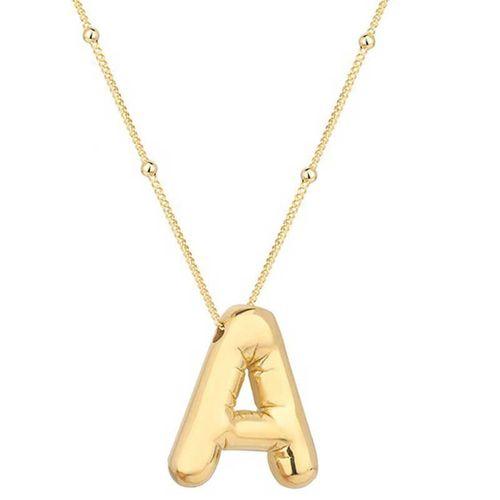 Lucky Life 925 Ayar Gumuss Gold Balon A Harfi Lucky Life Lucky Life Kadın Kolye