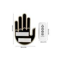 El Orta Parmak Led Kumandalı Araç İçi Reflektör Arka Cam El Simgesi