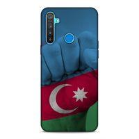 Realme 5i Uyumlu Kılıf Azarbaijan (19) Kılıfları Yumruk Bayrak