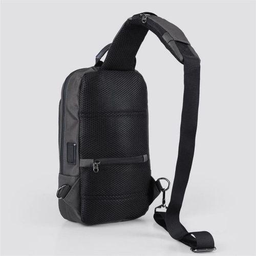 Ççs 51488 Tek Omuz Askılı Sırt ve Göğüs Çantası Gri