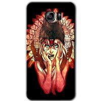 MRCİLETİSİM MRCİLETİSİM Samsung Galaxy Note 5 Kılıf HD Desen Baskılı Arka Kapak + Temperli Cam - Kurt Kız