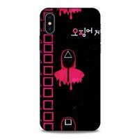 Apple iPhone XS Uyumlu Kılıf Squid Game (23) Ultra Koruma Kılıfı Shin