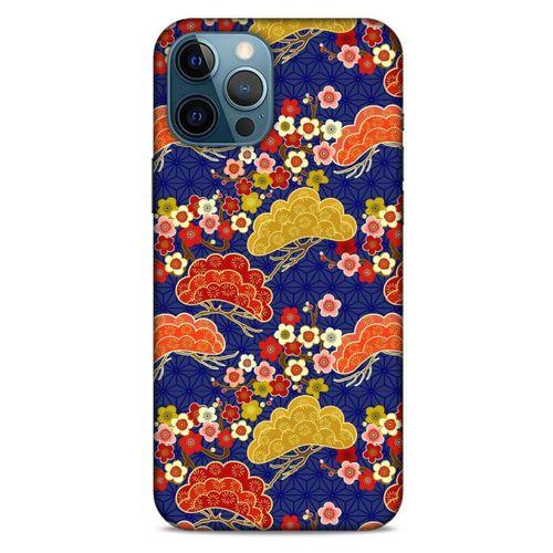 Apple iPhone 12 Pro Max Kılıf Japonya (50) Shockproof Kılıf Renkli Çiçekler