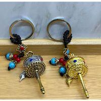 Metal Feng Shui Şans Çarkı Anahtarlık Alk4455