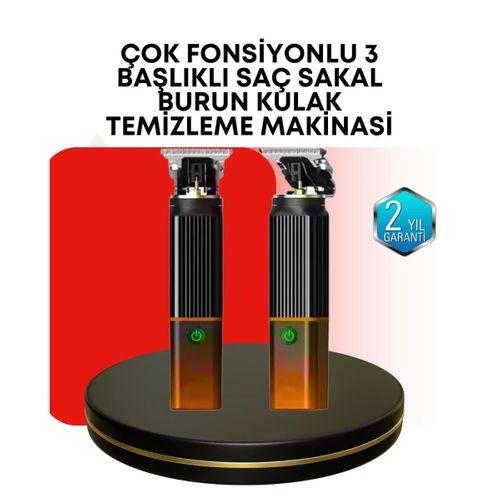 Erkekler İçin Şarjlı 3’ü 1 Arada Trimmer Seti – Güçlü Motor, Sessiz Çalışma