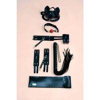 Kelepçe Kırbaç Set, 5'li Set, El - Ayak Kelepçesi, Maske, Ağız Topu - Brf1307