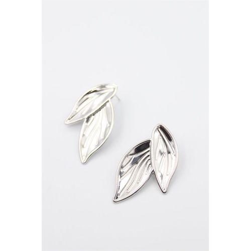 Yaprak Küpe - Gümüş