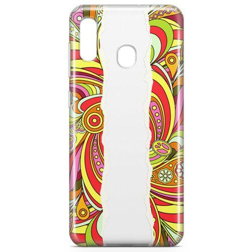 Samsung Galaxy A20 Kılıf Şal Fular Arka Kapak Koruma Desenli Full Koruyucu