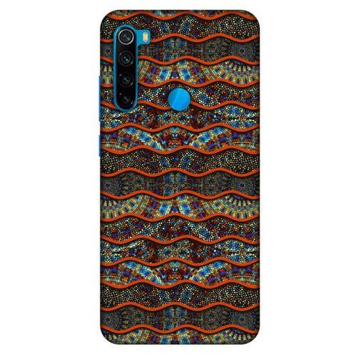 Xiaomi Redmi Note 8 Kılıf Baskılı Özel Seri Taşlı (35) Fit Design Kılıf