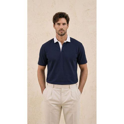 Arthur Regular Fit Nova Pike Kumaş Polo Yaka T-Shirt - Lacivert