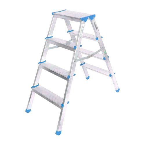 4+4 Çift Basamaklı Alüminyum Metal Merdiven