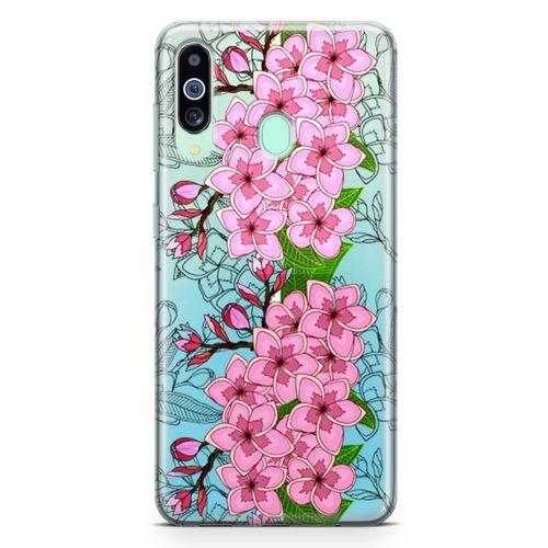 Samsung Galaxy M40 Kılıf Fethiye Çiçekleri Arka Kapak Koruma Desenli Full Koruyucu
