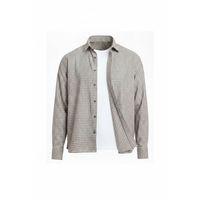 Jonas Ekose Küçük Kareli Relaxed Fit %100 Pamuklu Flanel Kumaş Erkek Gömlek - Yeşil