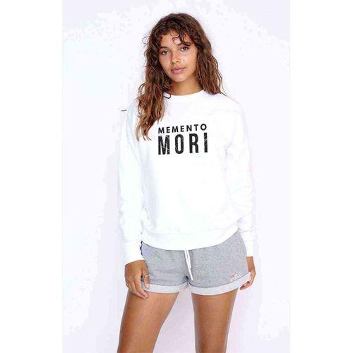 A Series Of Unfortunate Events Memento Mori Baskılı Beyaz Kadın Sweatshirt