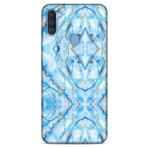 Mermer Desenli (33) Tema Hybrid Kılıf Bebek Mavisi Samsung Galaxy A11 Kılıf