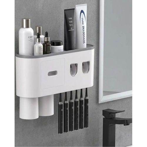 Çok Fonksiyonlu Diş Fırçası Tutucu Otomatik Dispenser Bardaklı Organizer
