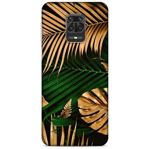 Lopard Xiaomi Redmi Note 9S Uyumlu Kılıf Bahar (6) Silikon Kılıf Altın Yapraklar