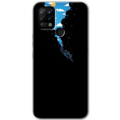 Tecno Pova Kılıf HD Desen Baskılı Arka Kapak+Temperli Cam - Derinlere Yolculuk