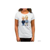 Breaking Bad Pinkman and Walter White Beyaz Kadın Tişört