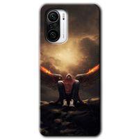 Redmi K40 Kılıf HD Desen Baskılı Arka Kapak - Wings of Power