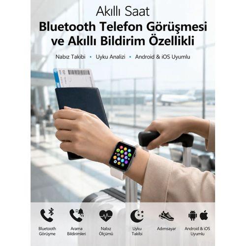 Dokunmatik Ekranı, Bluetooth Görüşme Desteği Ve Akıllı Bildirim Özellikleriyle Teknolojiyi Bileğinize Taşıyan Akıllı Saat