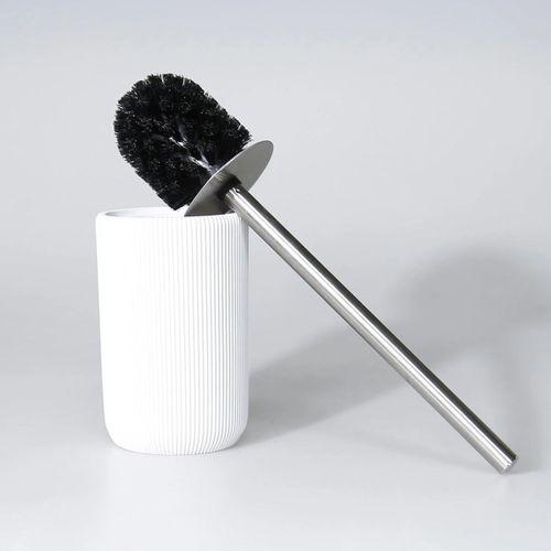 By Selim Lydia Beyaz 5 Parça Polyester Banyo Seti