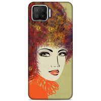 Lopard Oppo A73 Uyumlu Kılıf Sürreal Yüzler ♀ (32) Soft Silikon Kılıf Desenli