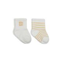 Bistyle Bistyle Little Girl Penye Soket Çorap 2li 10139 Ekru Somon