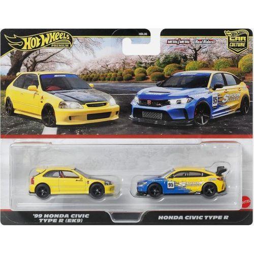 Hot Wheels Premium Car Culture '99 Honda Civic Type R (EK9) & Honda Civic Type R JBL00