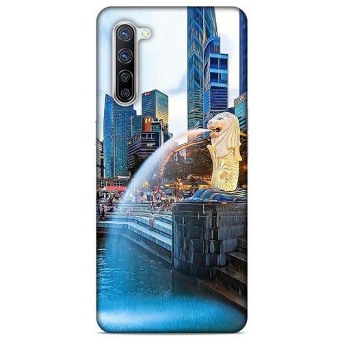 Oppo Reno 3 Pro 5g Kılıf Dünya Mimarisi (47) Crystal Flex Kılıf Merlion Singapur