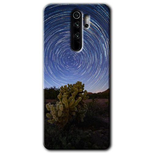 MRCİLETİSİM Xiaomi Redmi Note 8 Pro Kılıf Baskılı Kapak - Eclipse Sky + 5D Tam Kaplayan Cam