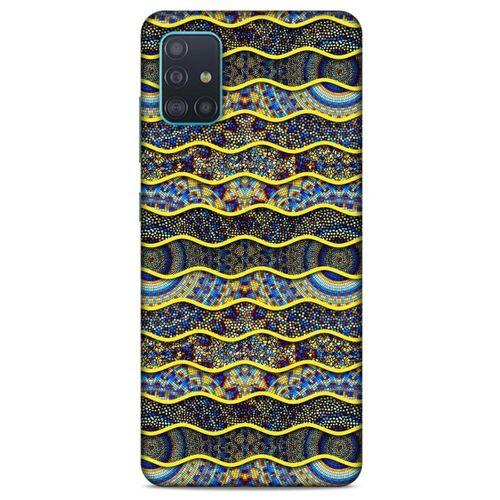 Samsung Galaxy A51 Kılıf Baskılı Özel Seri Taşlı (39) Liquid Crystal Kılıf