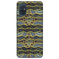 Samsung Galaxy A51 Kılıf Baskılı Özel Seri Taşlı (39) Liquid Crystal Kılıf
