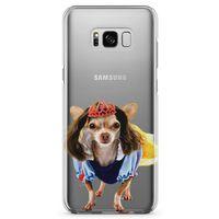Samsung Galaxy S8 Plus Kılıf Chihuahua Arka Kapak Koruma Desenli Full Koruyucu