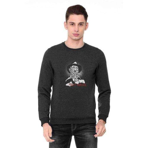 Freddy Krueger Baskılı Füme Antrasit Erkek Sweatshirt
