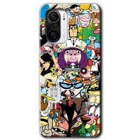 Poco F3 Kılıf HD Desen Baskılı Arka Kapak - Süper Çizgi Kahramanlar + Kırılmaz Cam