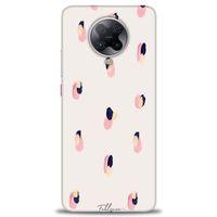 Xiaomi Redmi K30 Pro Kılıf HD Baskılı Kılıf - Pembe Lacivert + Tam Ekran Koruyucu