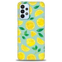 Samsung Galaxy A23 4G Kılıf HD Baskılı Kılıf - Limon Dilimleri + Tam Ekran Koruyucu