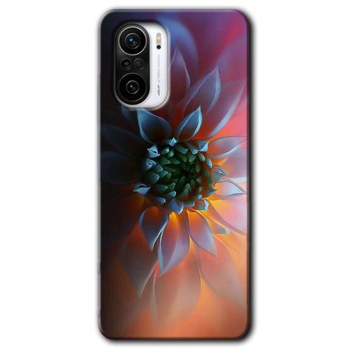 Poco F3 Kılıf HD Desen Baskılı Arka Kapak + Temperli Cam - Çiçek Motif