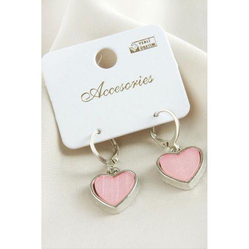 Kalp Polyester Küpe