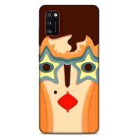 Lopard Samsung Galaxy A41 Uyumlu Kılıf Soyut Sanat (2) Desenli Kabı