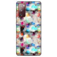 Samsung Galaxy S20 Fe Kılıf Pastel Renkler (8) Baskılı Kılıf Turkuaz Beyaz